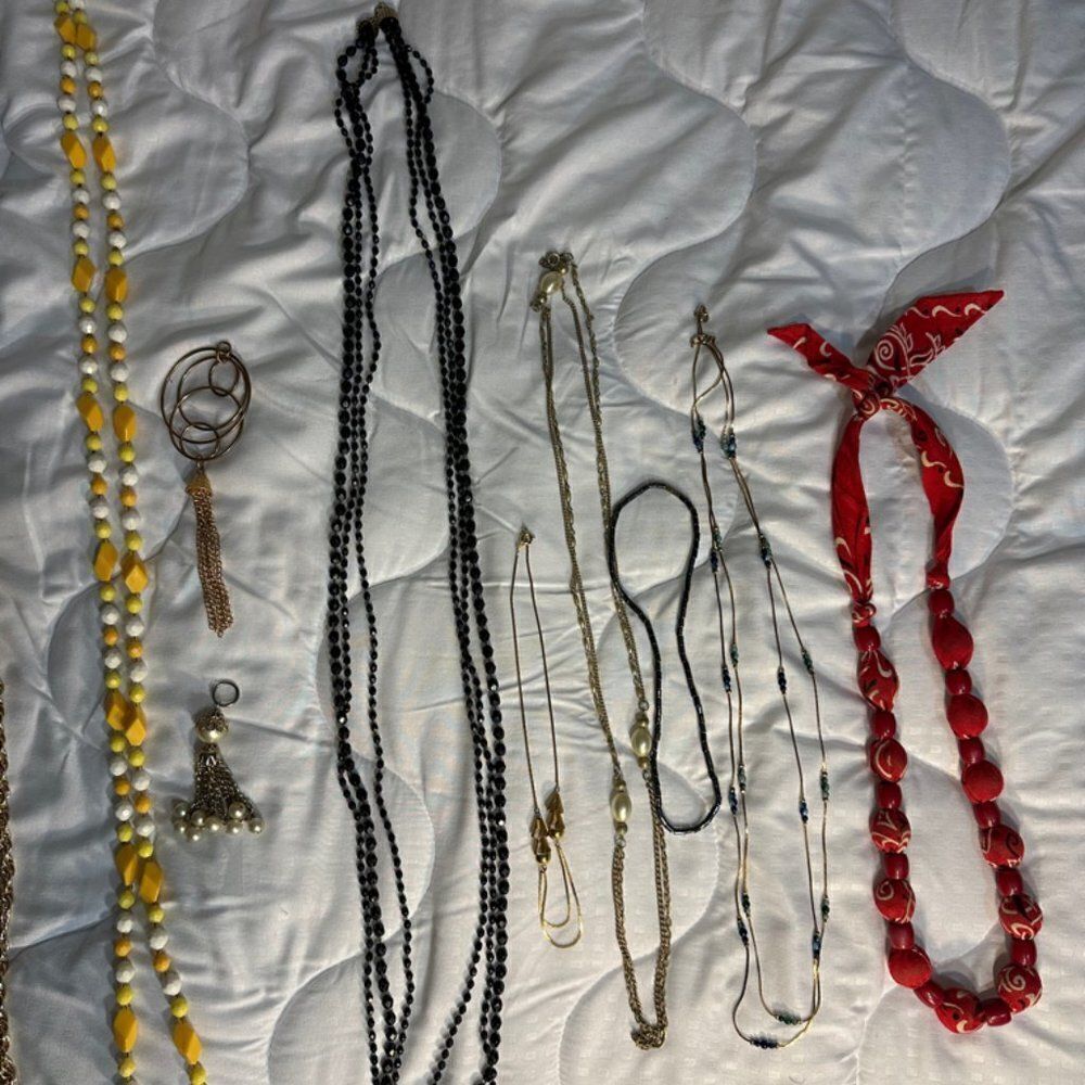 Assortment of Vintage Fashion Jewelry.
